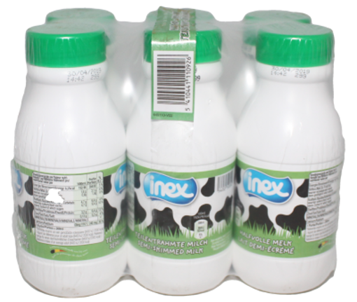 Afbeeldingen van INEX HALFVOLLE MELK PET 6X50CL