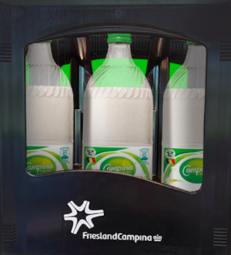Campina halvolle melk glas Campina halvolle melk glas