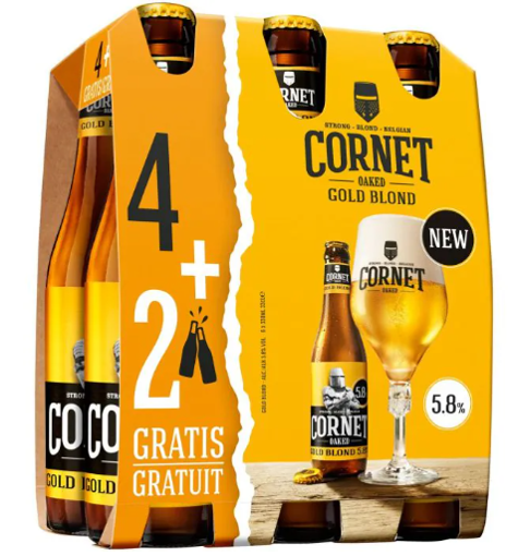 Afbeeldingen van CORNET GOLD BLOND 5.8 4+2x33CL